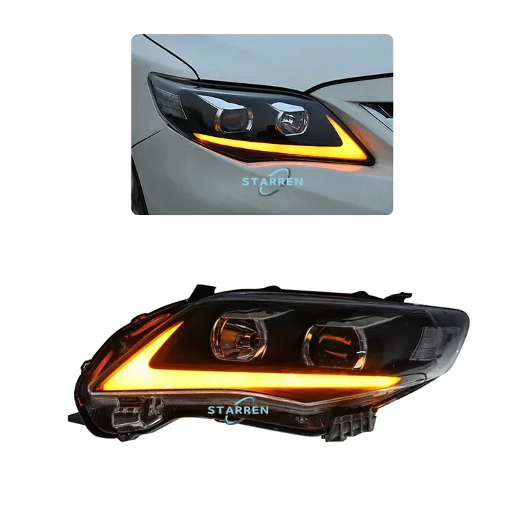 Suitable for 2007-2013  Corolla LED Daytime Running Lights Headlights High Quality Running Lights Plug and Play