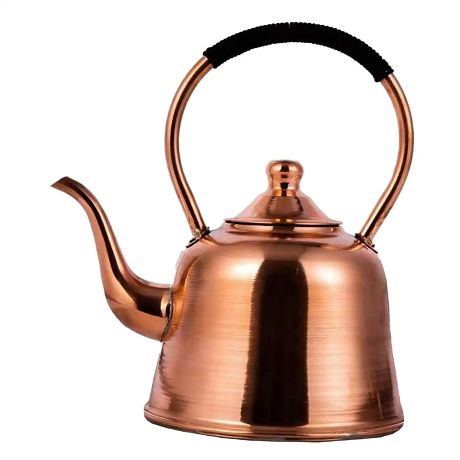 

Hot Water Kettle Copper Teapot for Gas Stoves Induction Hob Camping Stovetop