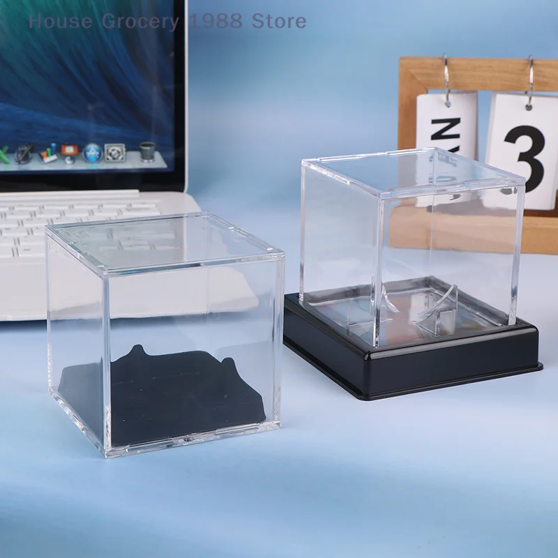 Acrylic Baseball Display Case For Any Baseball Display Case Home Display Flannel Decorated Bottom Souvenir Storage Box ﻿