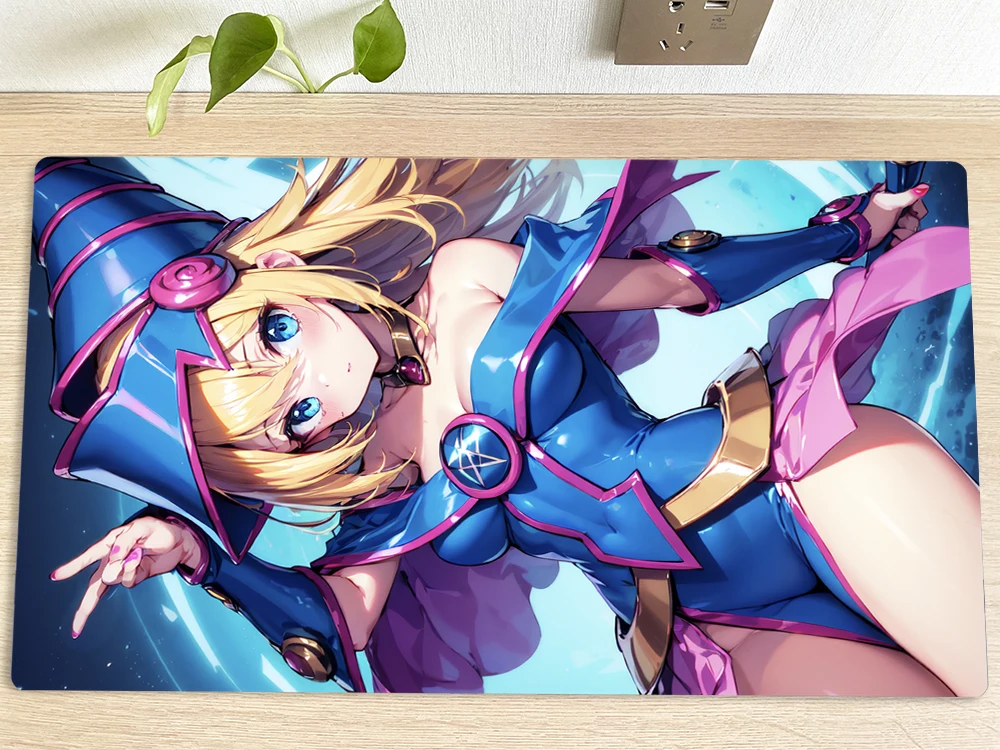 YuGiOh Dark Magician Girl TCG CCG Mat Trading Card Game Mat Playmat Mousepad Table Playing Mat Mouse Pad With Bag