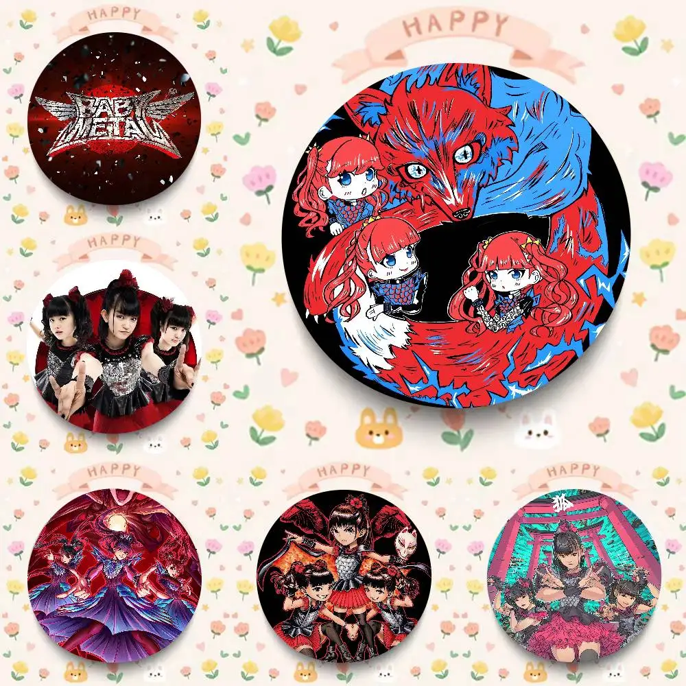Band Babymetal Pin Fashion Jewelry Accessories Round Brooch On Backpack Fan Collection Jewelry Badge Gifts