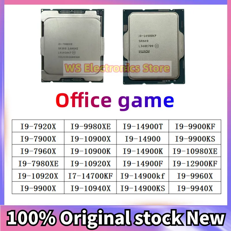I7 I9 7920X 7900X 7960X 7980XE 10920X 9900X 9980XE 10900X 10920X 14700KF 10940X 14900KS 9900KS 10980XE 12900KF 9960X 9940X CPU