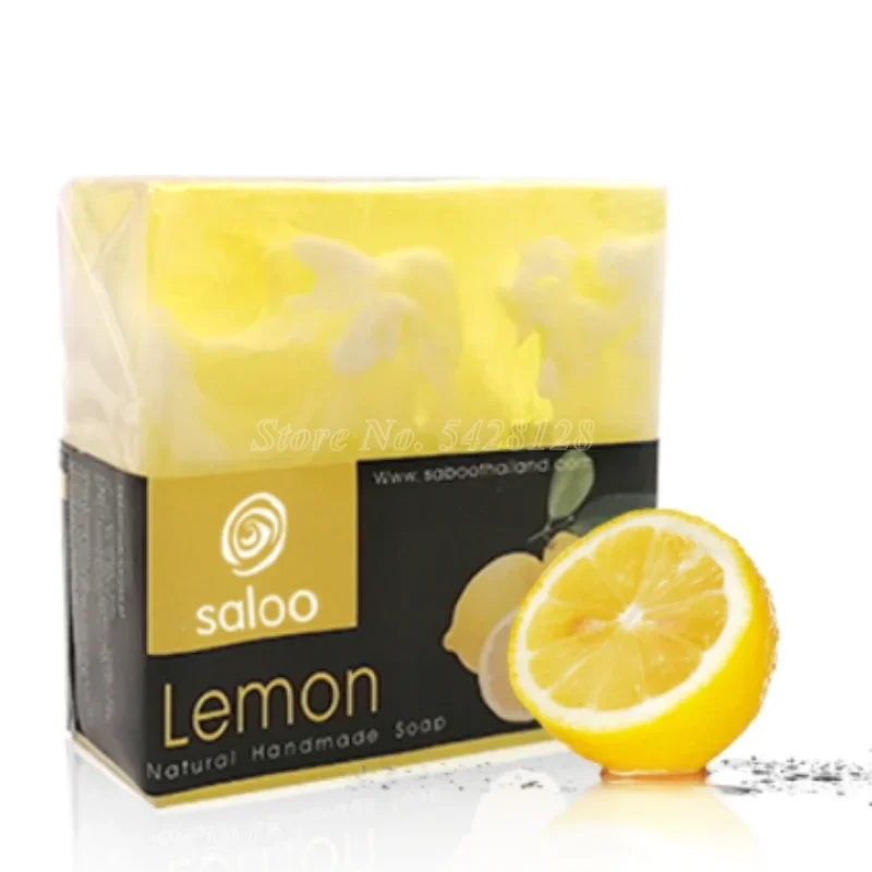 Powerful Whitening Lemon Soap, Arbutin, Kojic Acid, Glycolic Acid, Lactic Acid, Super Soap Moisturizing and Hydrating