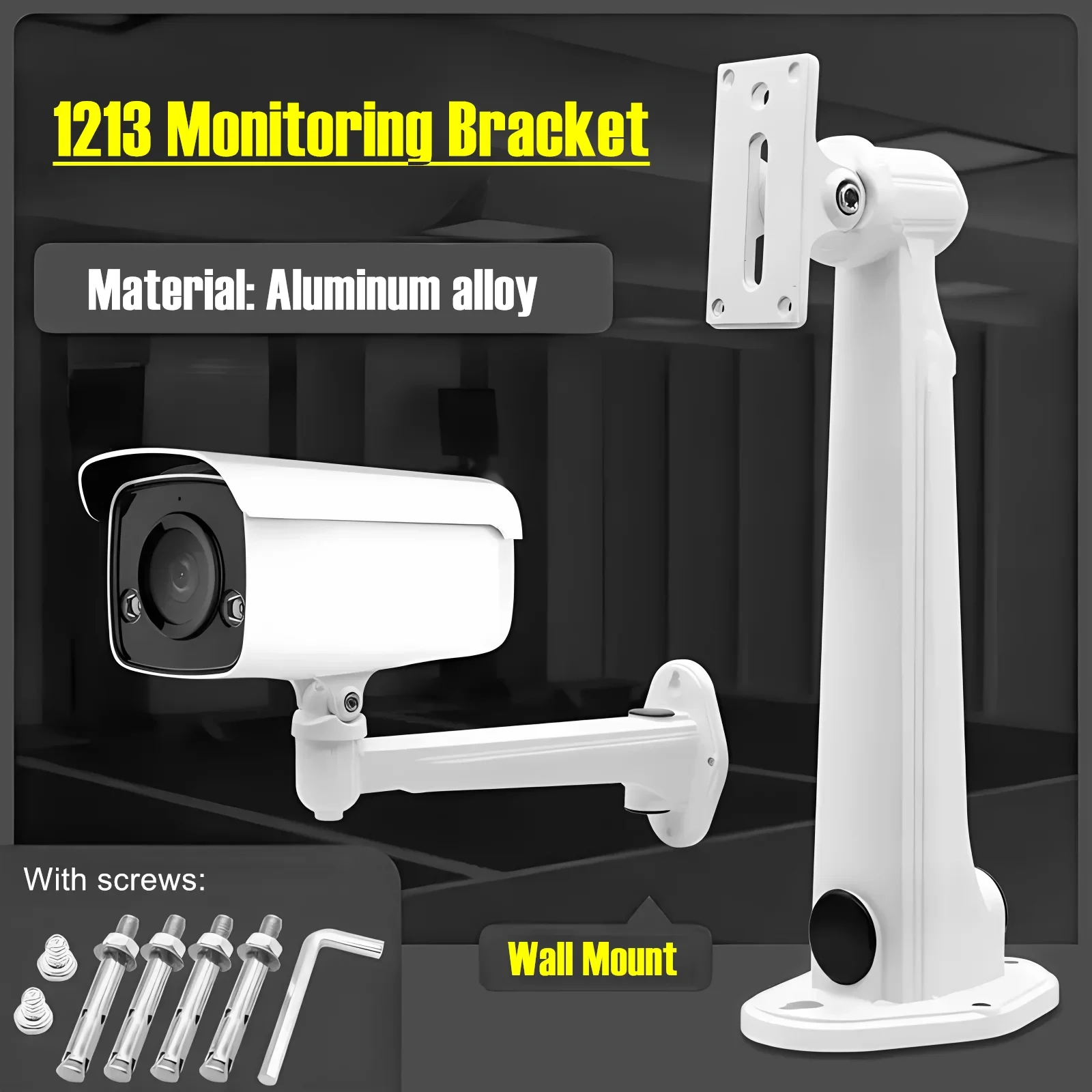 CCTV Camera Mounting Bracket Aluminium Alloy Universal Duckbill Video Surveillance Security Camera Wall Mount Support DS-1213ZJ