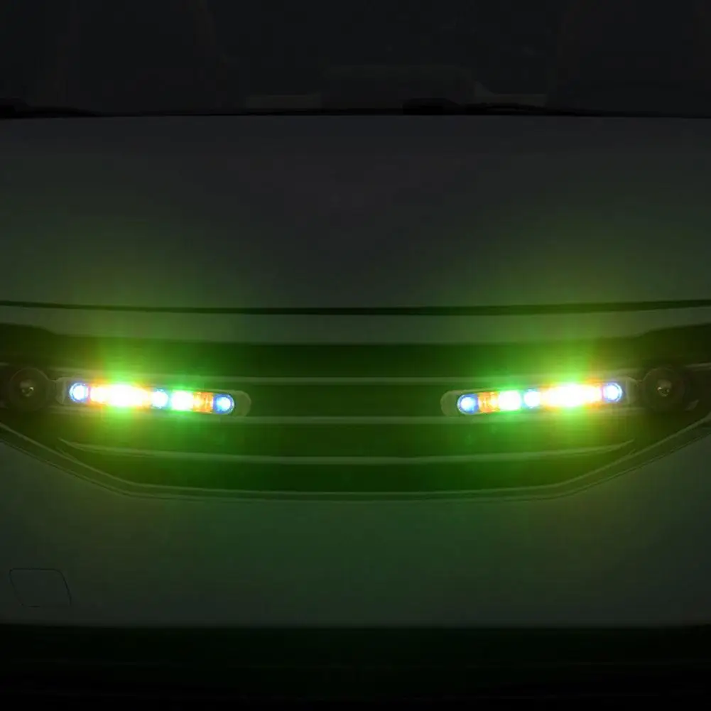 Luces LED de circulación diurna alimentadas por viento para coche, iluminación auxiliar automática creativa, lámpara de ventilador de rotación, faros de día para automóvil