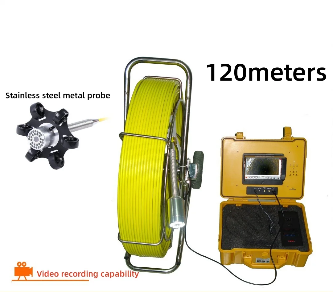 JIND 120m pipe Detector Camera HD Industrial Endoscope Underwater Drilling Sewer inspection camera