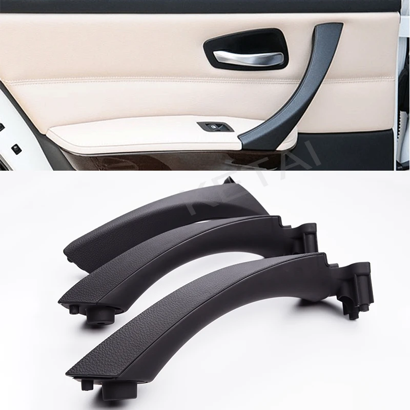 6PCS Set LHD RHD Front Rear Interior Door Pull Handle Cover Trim For BMW 3 Series E90 E91 E92 316 318 320 325 328 330 2005-2012