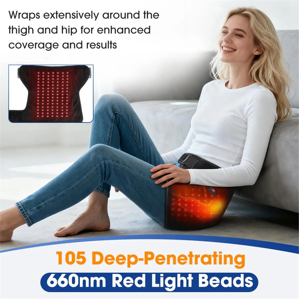 [vend-for]new-660nm-red-light-electric-heating-hip-hip-joint-support-belt-105-lamp-beads-3-gear-red-light-hot-compress