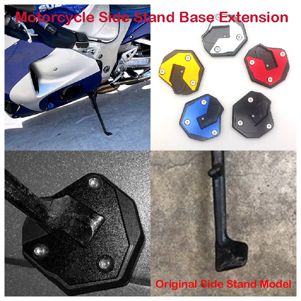 

Fits for Suzuki GSX1300R Hayabusa GSX 1300R GSXR 1300 2008-2021 Motorcycle Side Stand Base Enlarger Extender Extension Widener