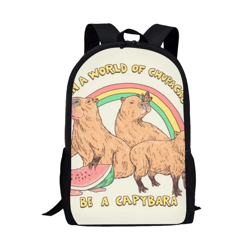 

Kawaii Cartoon Guinea Pig School Bag for Kids Students Large-capacity Travel Backpack Cute Print Teenager Boys Girls Book Bags