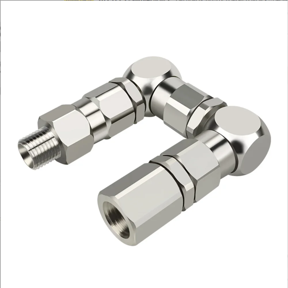 1/4 3/8 1/2 Brand New Z-Shaped Rotary Joint Paint Pump Accessories Stainless Steel 360 Degree Universal Rotary Joint