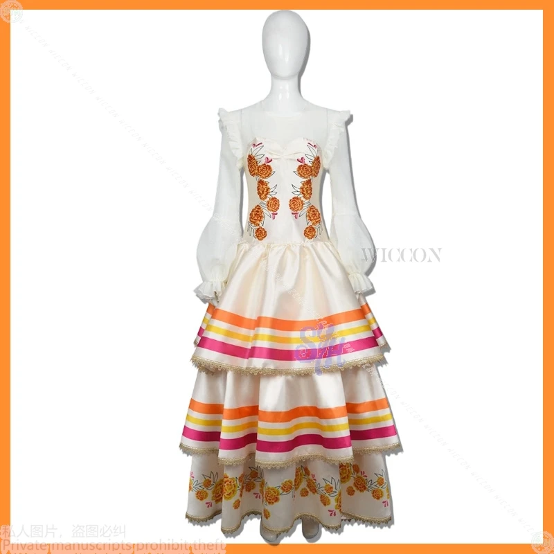 2025 Evento festa di Halloween Cosplay Costumi tradizionali anime Calendula morta Modello floreale Abito lungo da torta Retro Vintage Lolita