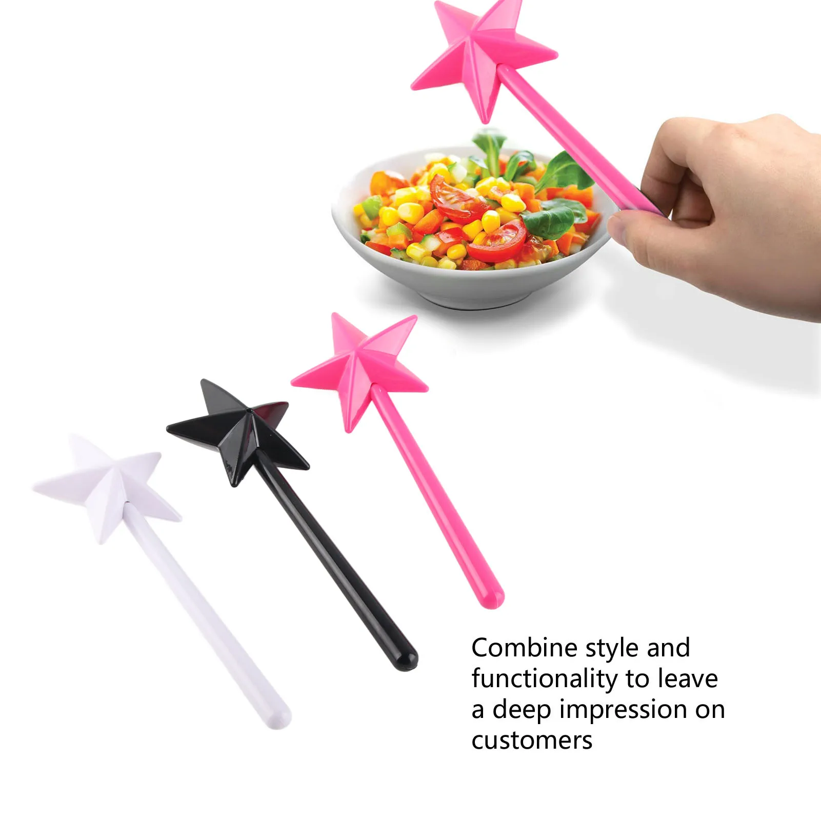 Magical Wand Salt and Pepper Shakers Pentagram Magical Salt Pepper Shakers  Black White  Seasoning for Kitchen
