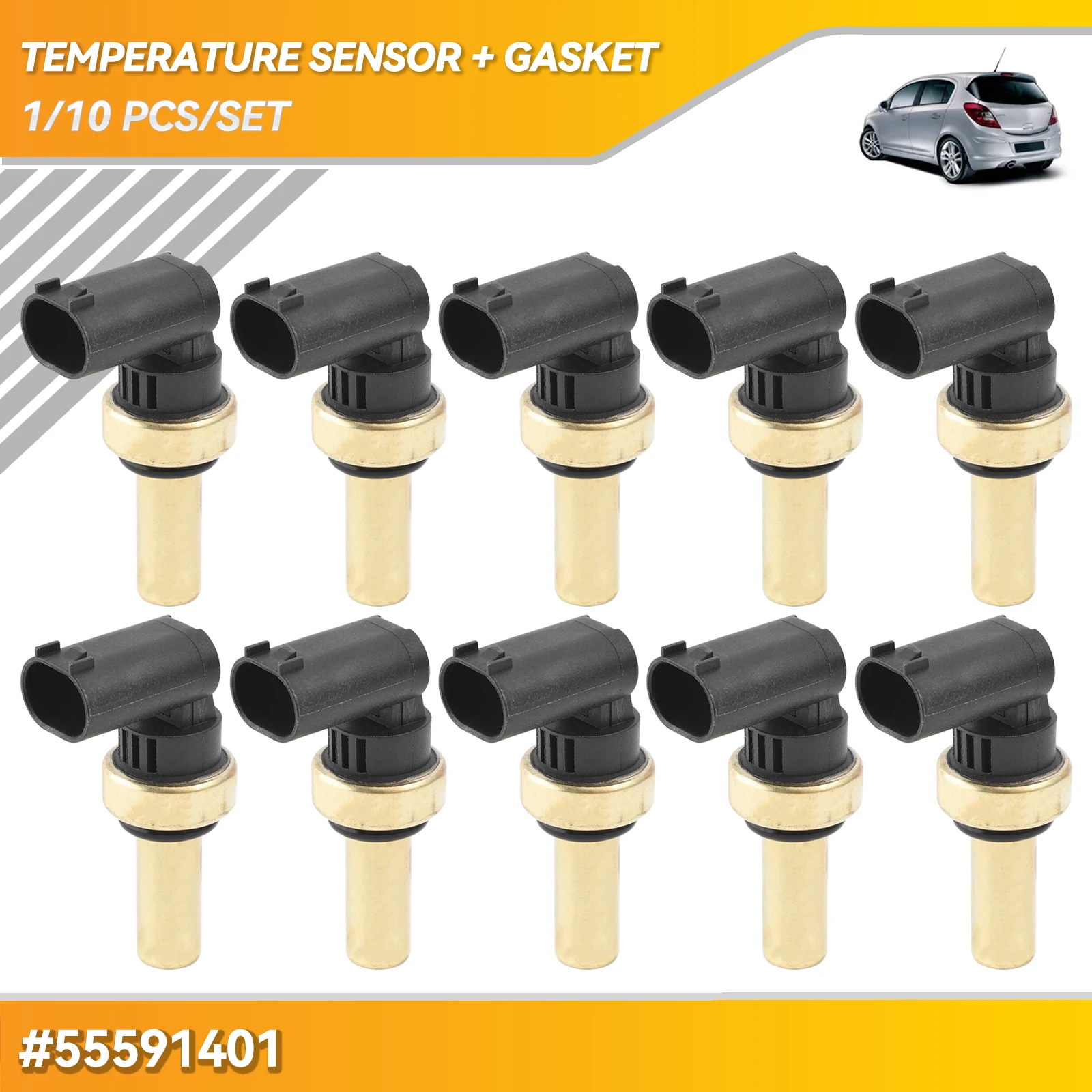 

10pcs Engine Coolant Temperature Sensor For Chevrolet Cruze Vauxhall Opel Astra Zafira Buick Encore 55353807 55591401 55563530