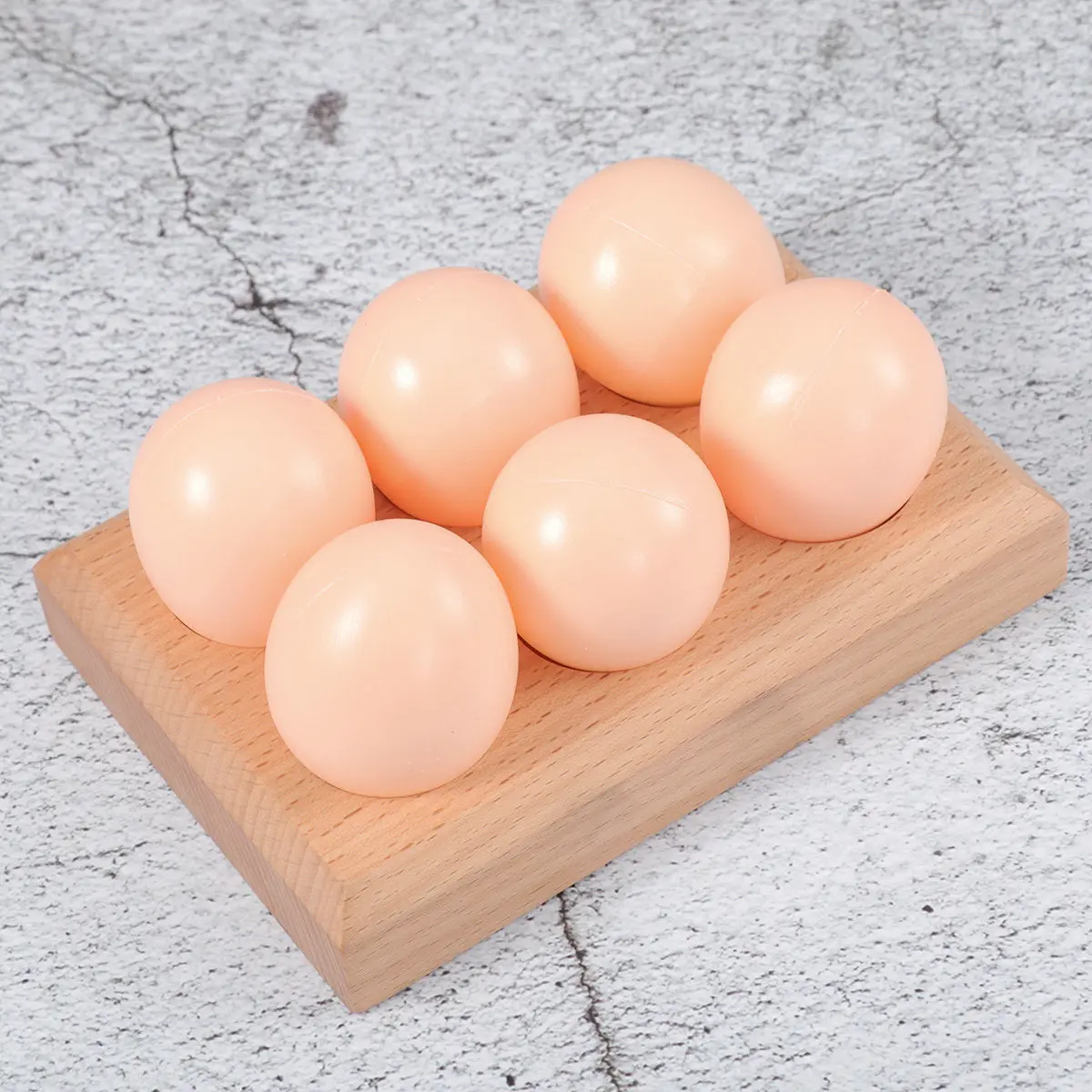 

30Pcs Realistic Imitation Plastic Eggs Non Breakable Safe Material for Children Pretend Games Painting on Small Surface DIY