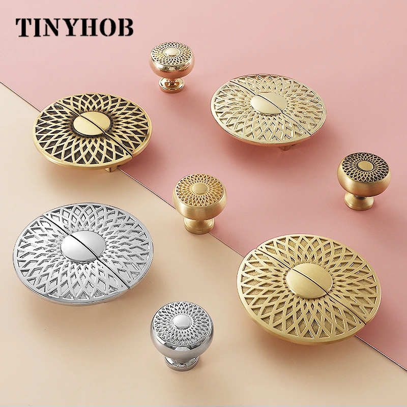 1 Piece Semi-Circular Shape Brass Kitchen Cabinet Handles Cupboard Door Knobs and Handles Drawer Dresser Pull Furniture Hardware