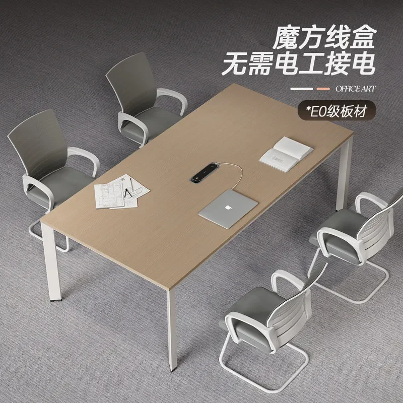 Conference table Modern large meeting room Training strip reading table and chair combination