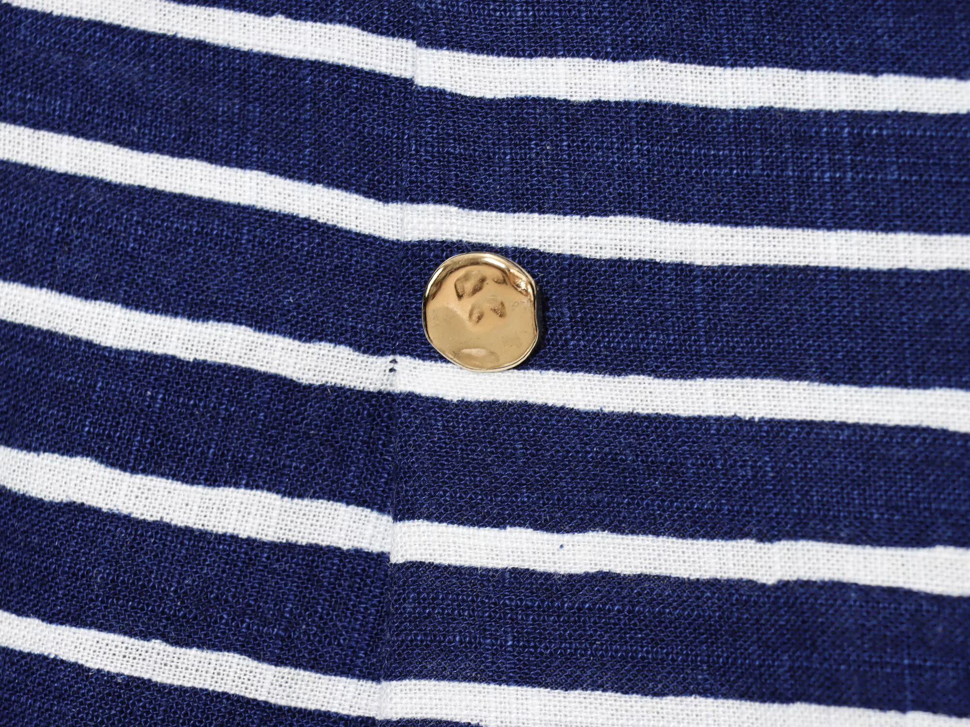 ZERAINS été femmes lin mélange rayé col en v chemise à manches courtes confortable et simple rayé décontracté ensemble short et haut