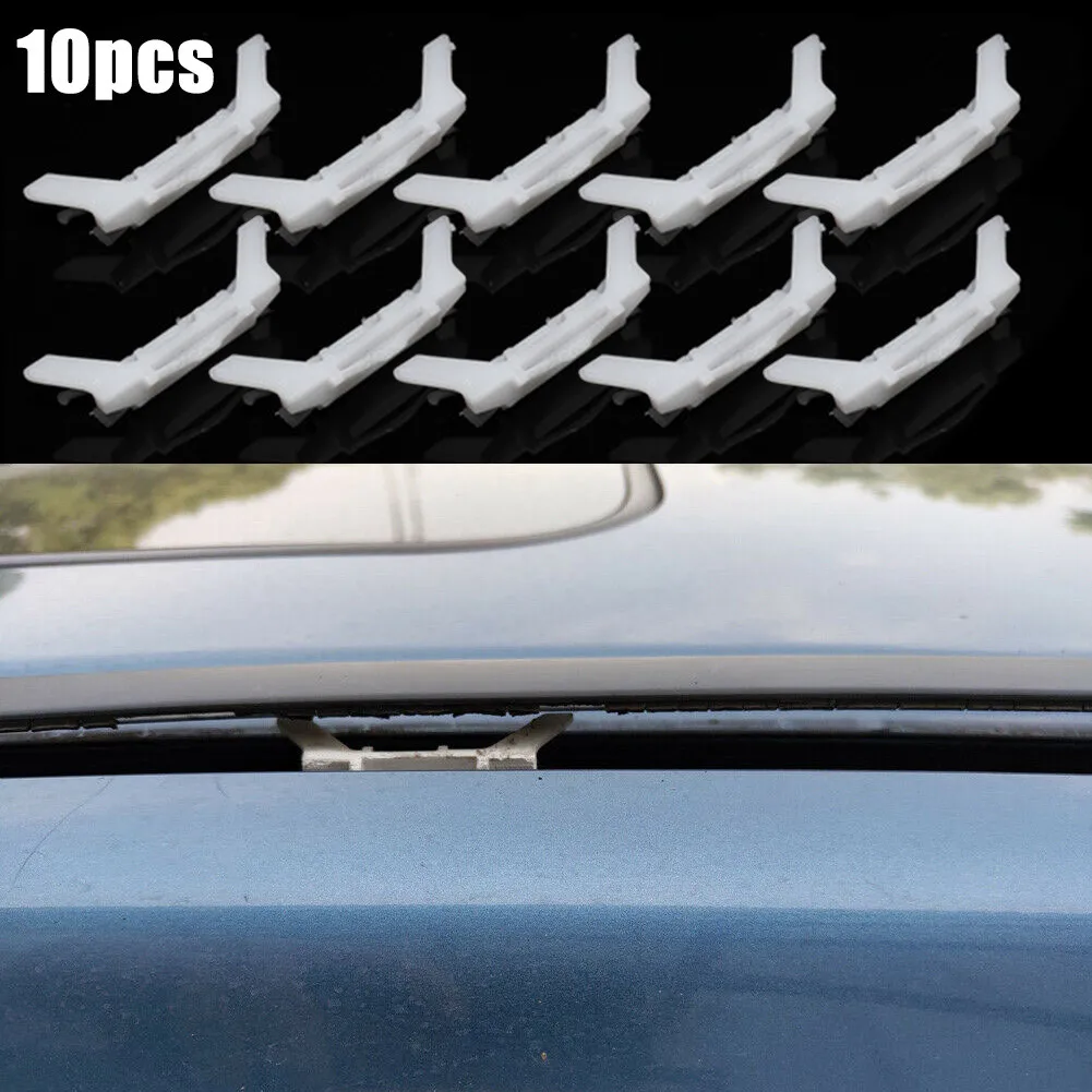 10 stücke Auto Dach Wetter Streifen Moulding Tropf Schiene Clips Eisen Dach Schichtung Auto Dach Laufende Wasser Schnalle Verschluss Clips für Honda