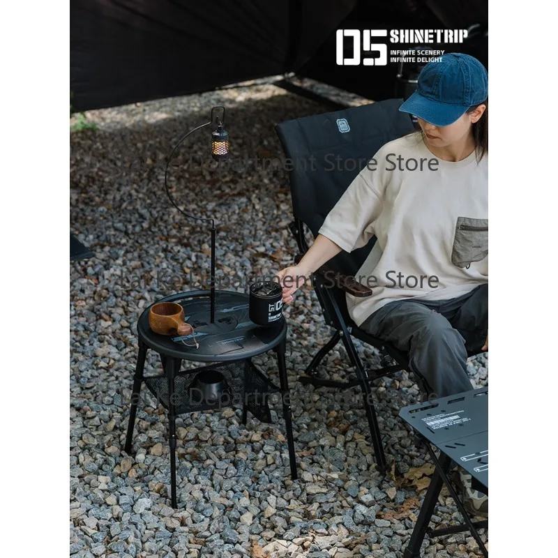 05 Series Tactical Convertible Round Table Folding Table Portable Ultra-Light Multi-Functional Lamp Stand