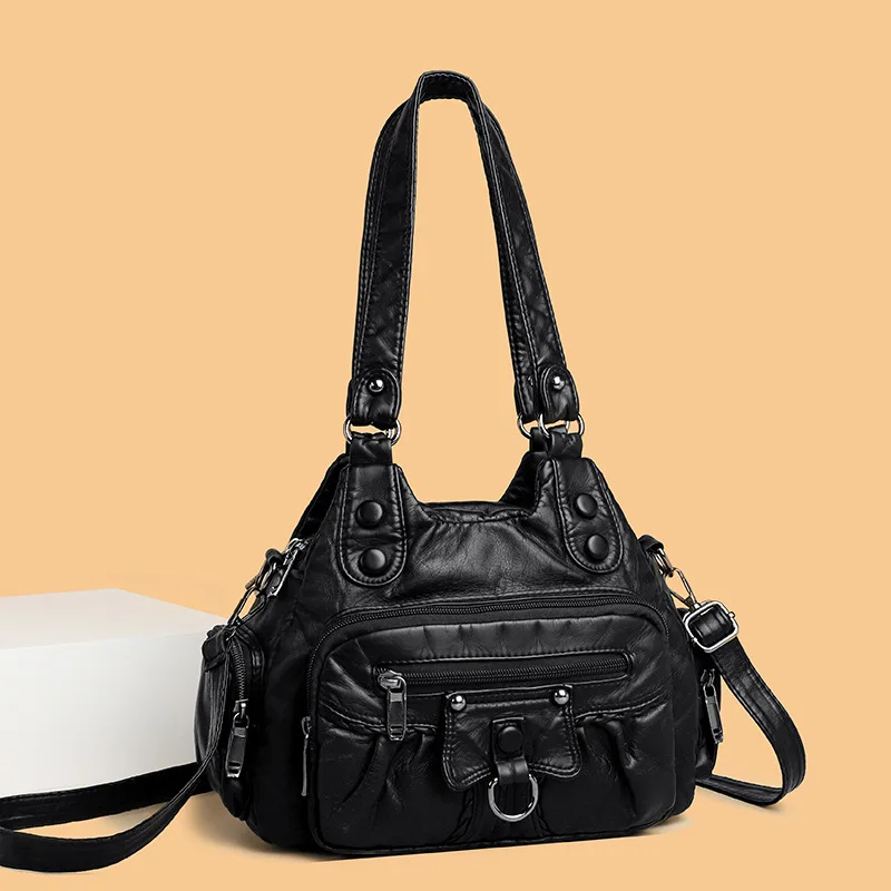 Ultra Soft Leather Crossbody Bag Women's Handbag Shoulder Bag Mom Bag Commuting Elegant Trendy Soft PU Leather Tote Bag