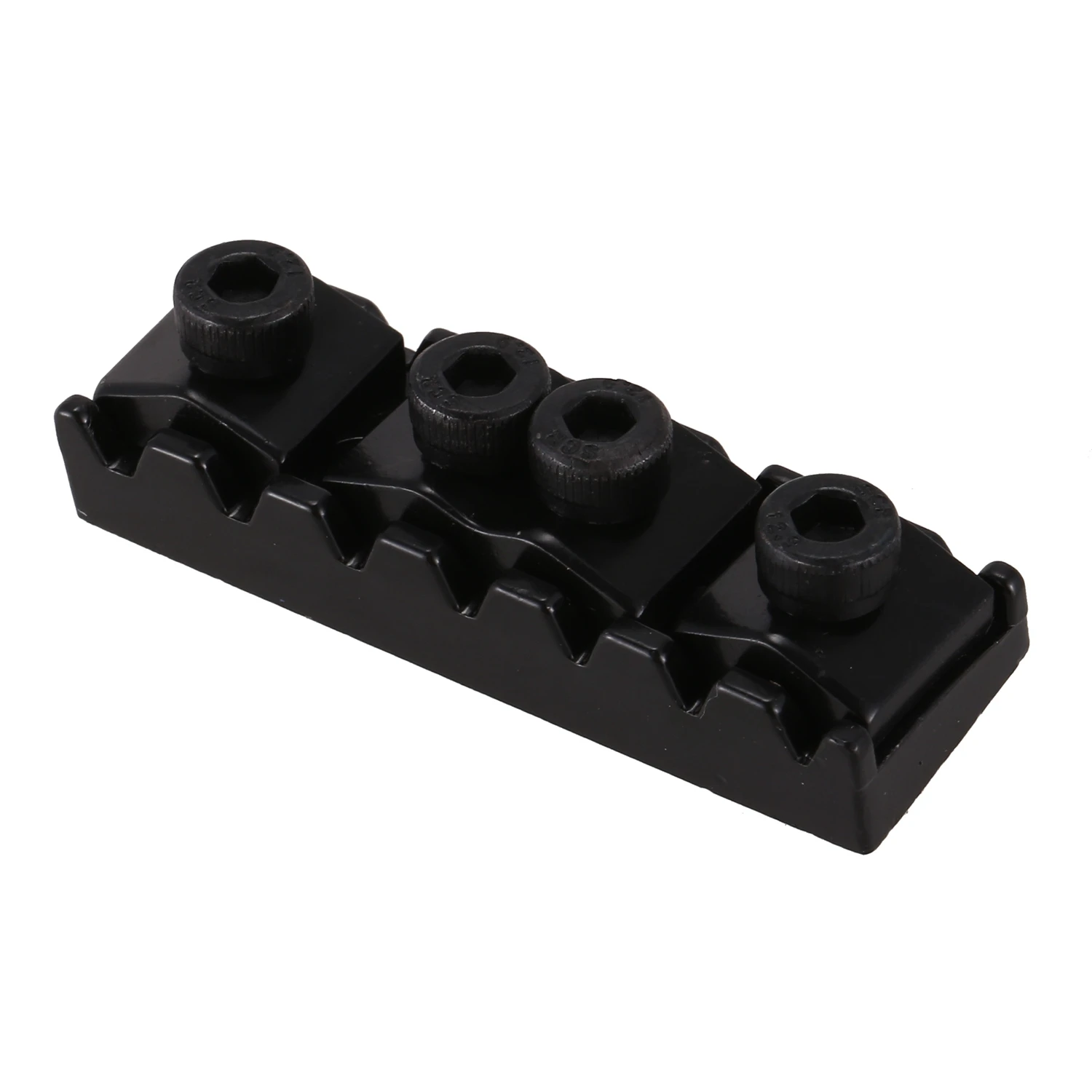 

N17R 7 String Locking Nut Electric Guitar Nut Tremolo Bridge 48mm (Black)