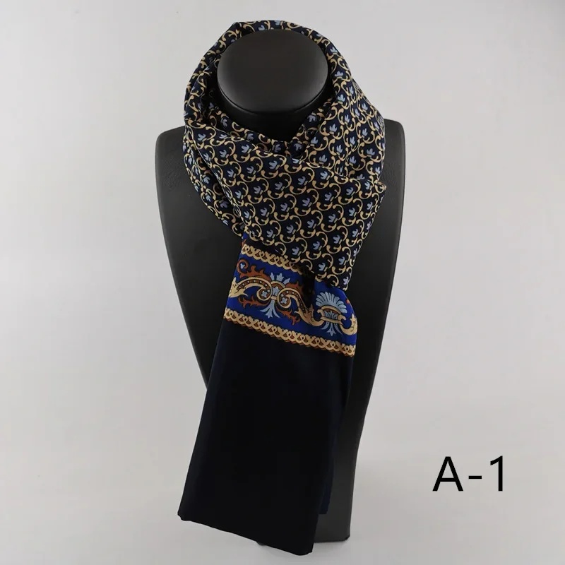 New Fashion Spring Winter Silk Scarf for Men Luxury Brand Designer Scarves Plaid for Women Scarf To Keep Warm image 2