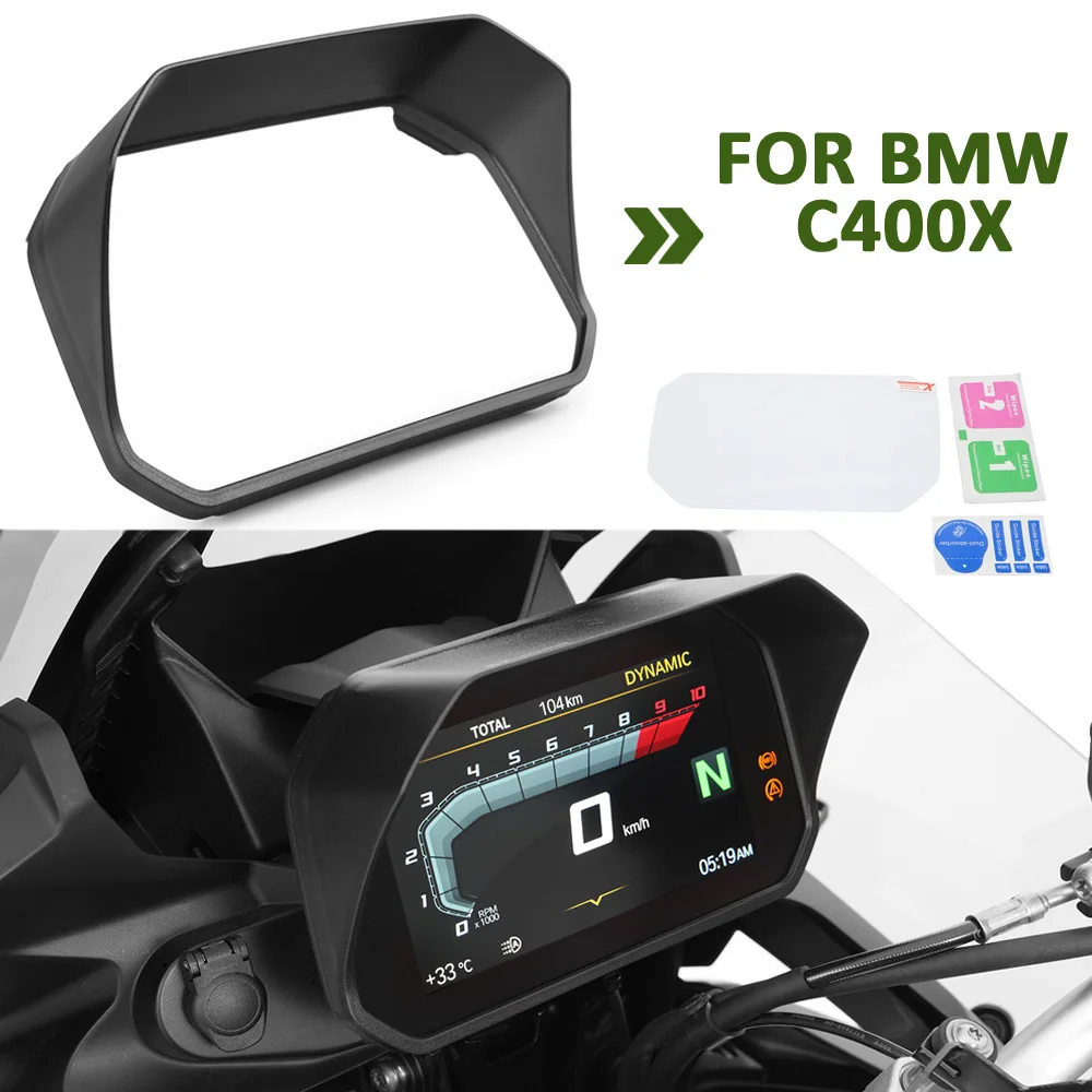 Protecteur d\'écran de compteur de vitesse de moto, pare-soleil, protection de bouclier d\'éblouissement, film protecteur, BMW F900R, F900Poly,