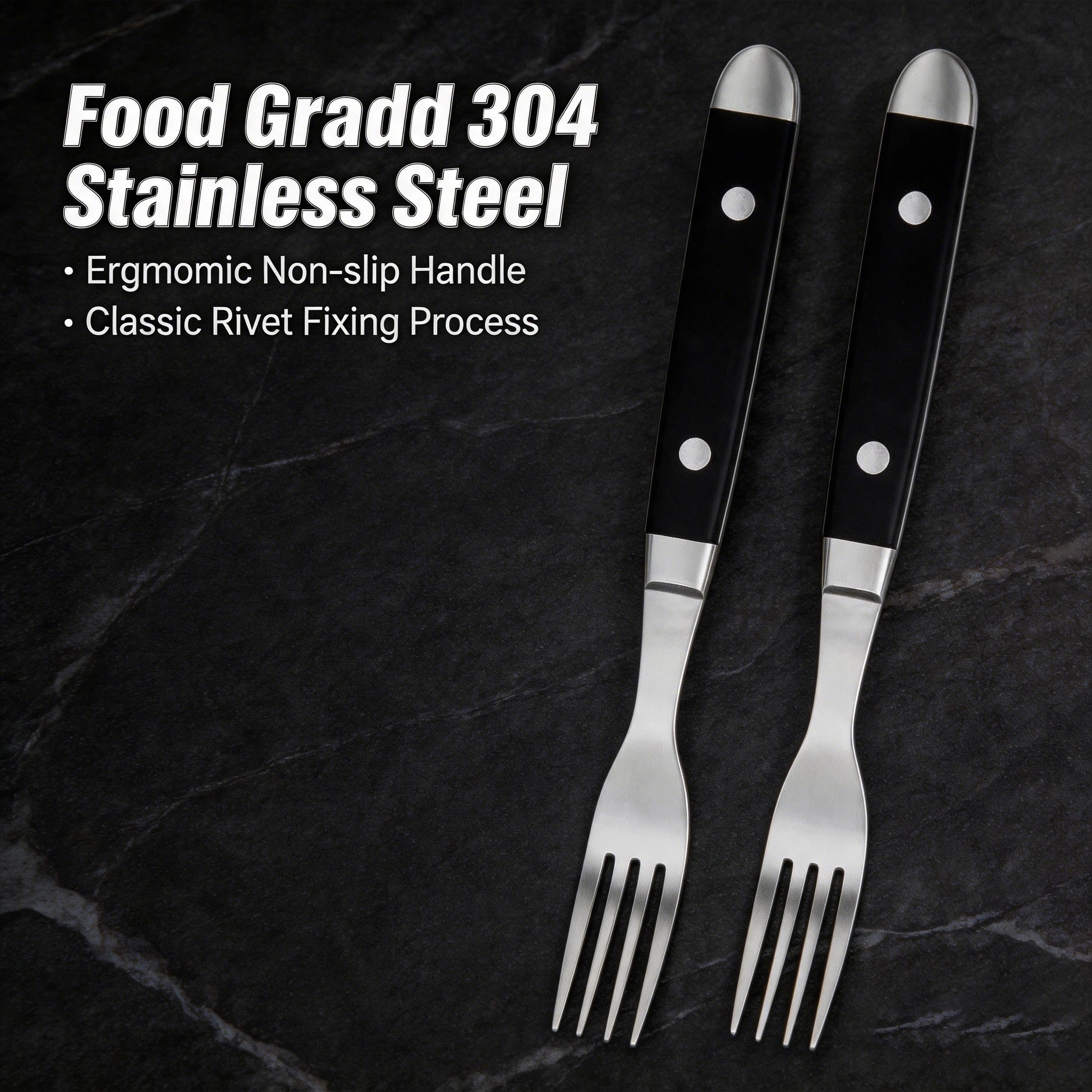 2026 New 1/2/4/6/8 Piece Steak Fork Set - High-quality stainless steel forks suitable for kitchens, restaurants and barbecues