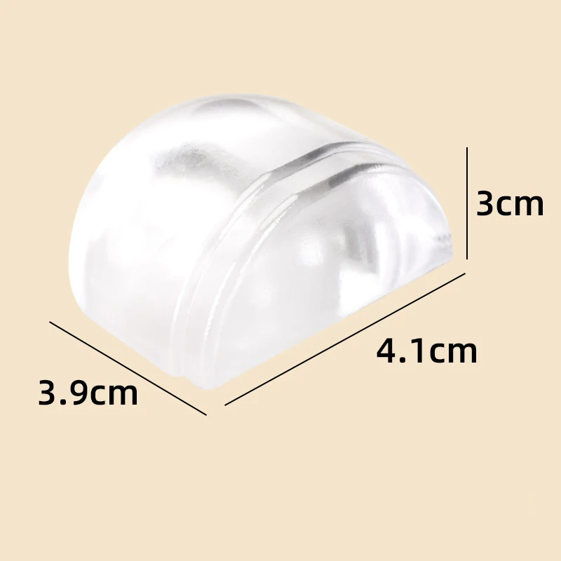 سدادة باب من السيليكون الشفاف بدون حفر وسادة مضادة للصدمات لسلامة المكتب والمنزل وحماية أثاث الحائط ومضاد للتصادمات #6