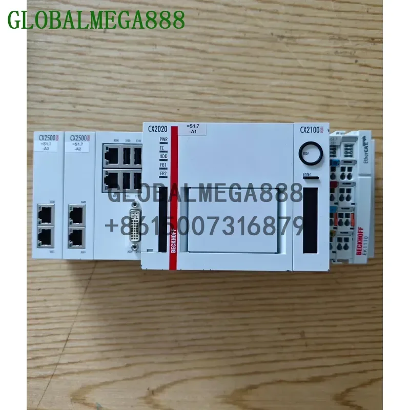 PLC Module: CX2020-0120 Controller + CX2100-0004 Power Supply Unit + CX2500-0060 Network Port Extension Module