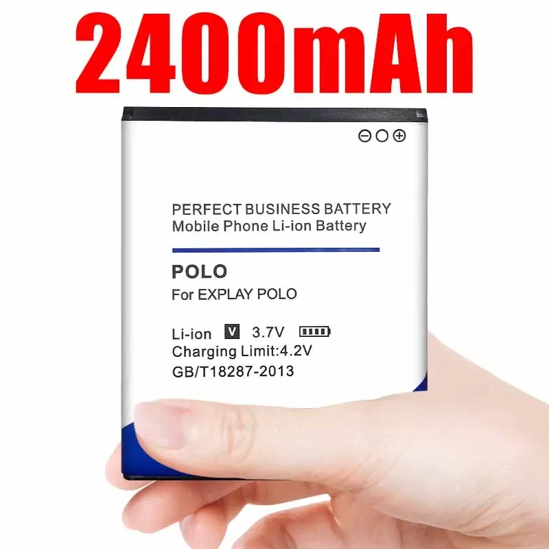 Новая сменная батарея Explay Polo емкостью 2400 мАч для