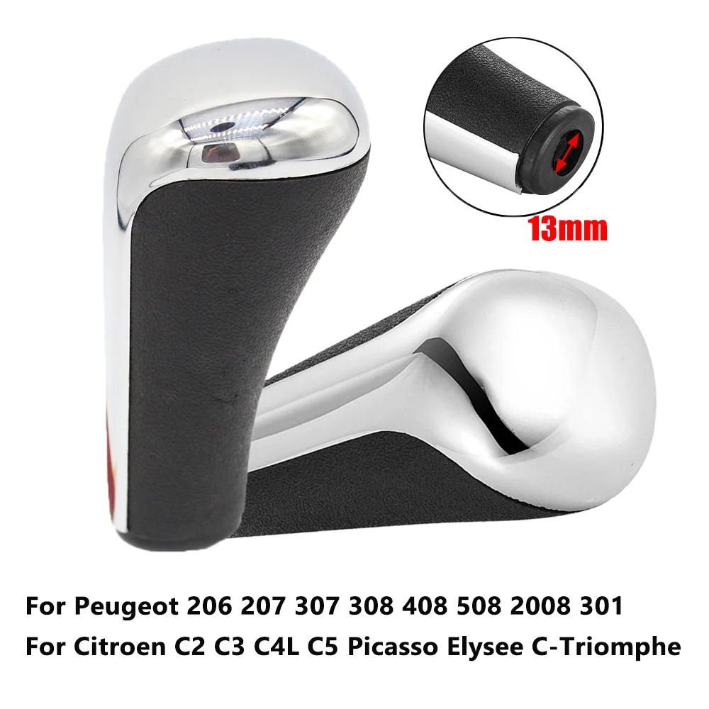 

Автомобильная ручка переключения передач для Peugeot 206 207 301 307 408 508 2008 для Citroen C2 C3 C4L C5 Picasso Elysee C-Triomphe Головка переключения передач