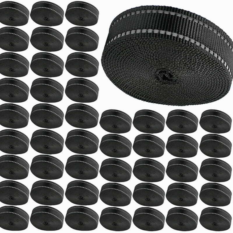 

510M 15-38mm Reflective Nylon Webbing Tape for Pet Collar Backpack Ribbon Dog Leash Strap Clothes Bias Band Sewing Accessories