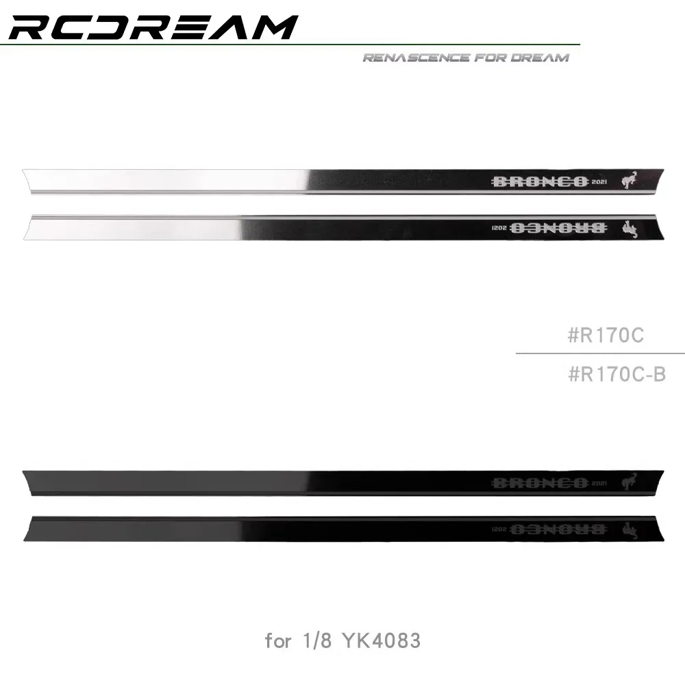 RCDream سهلة التحكم 4083 الجانب تنورة الفولاذ المقاوم للصدأ ورقة الزخرفية سيارة قذيفة محاكاة تعديل R170C R170D