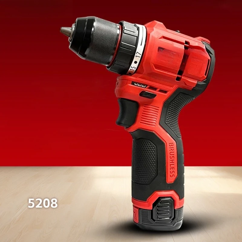 Screwdriver  5208 5209 12V Brushless Driver Electromechanical Drill Lithium Battery  Multifunctional Impact Screwdriver