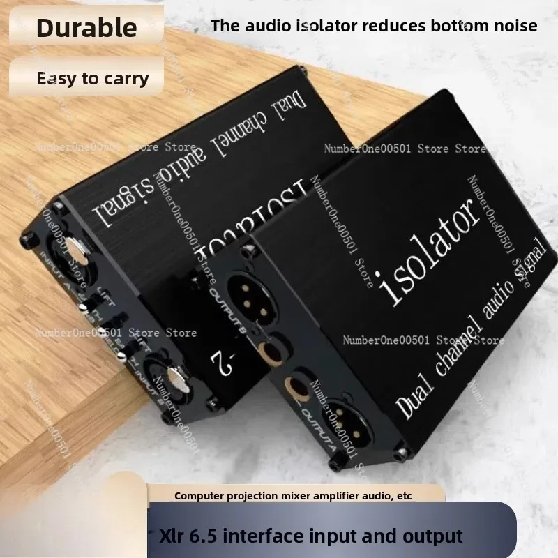 Professional Audio Ground Loop Isolator - Noise Cancellation Coupler for Mixer Microphone, Eliminates Hum/Buzz Interference