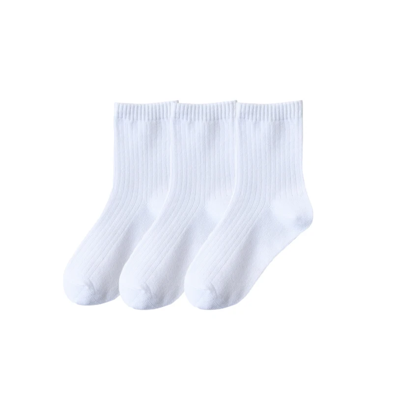 Lawadka Socks For Kids Spring Autumn Children's Socks For Girls Boys Black White Gray Student Sport Cotton Toddler Sock 1-12Year