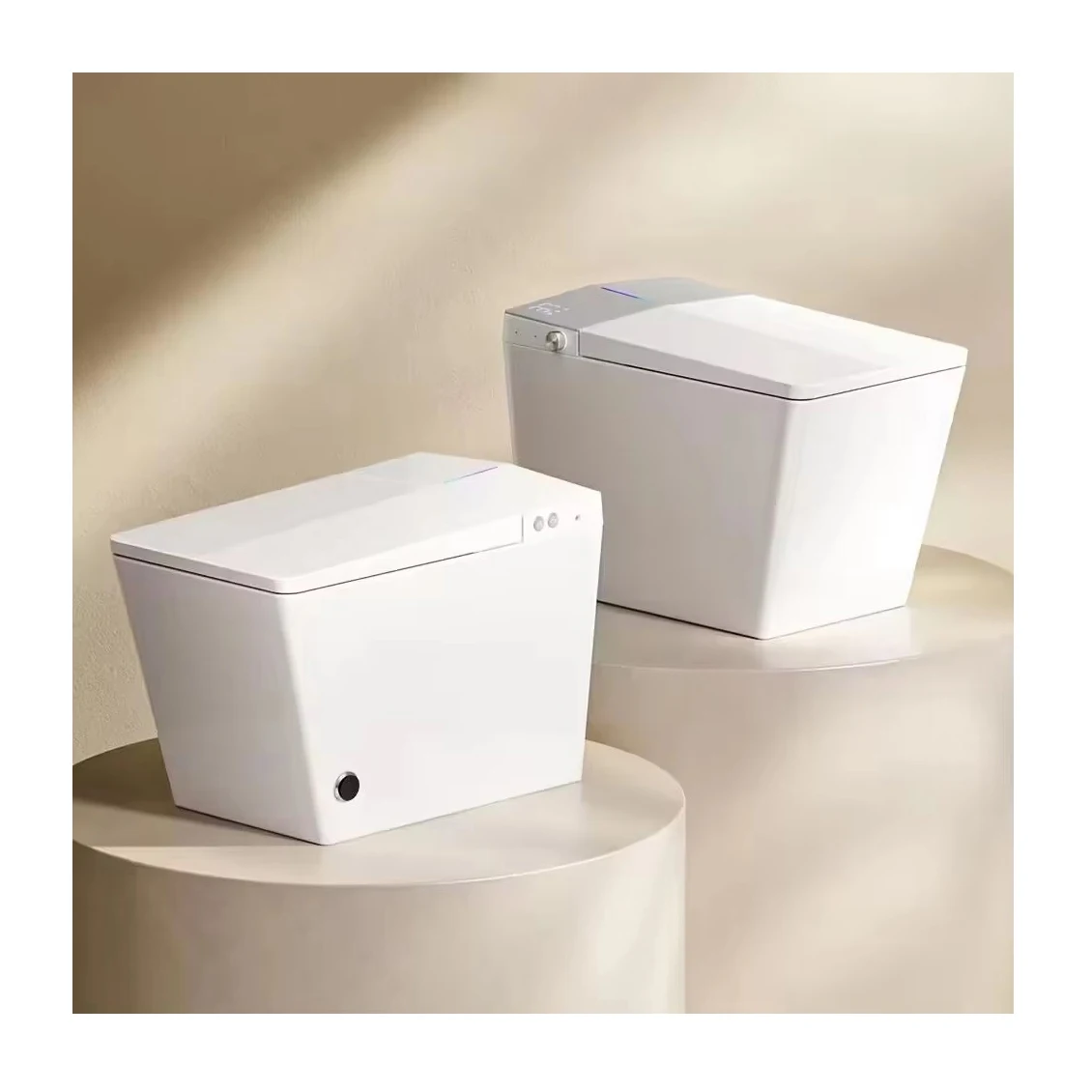 Square Shape New Design Intelligent WC Sanitary Ware Water Closet Bathroom Floor Mounted Automatic Ceramic Smart Toilet Commode