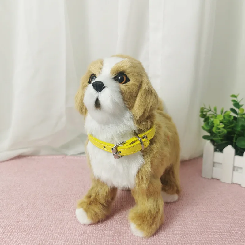 Robot de peluche electrónico para perro, juguete para caminar, ladrar, cachorro, peluche, música, Animal robótico, mascota, regalos de cumpleaños para niños