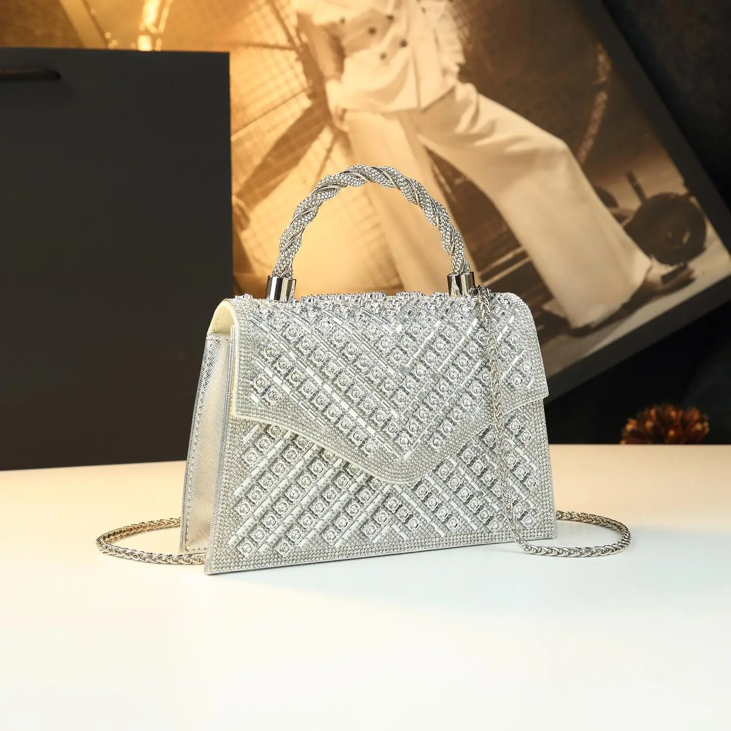 Elegant Designer Diaper Bag Women's Luxury Crossbody Handbag Minimalist Vintage Tote Leather For The Elegant Modern Lady