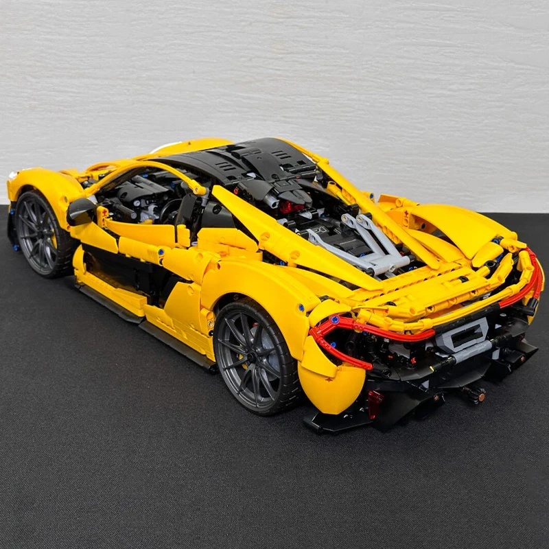 3893 pièces P1 technique Super blocs de construction de voiture-MOC 1:8 échelle modèle voitures de sport briques pour adultes, jouets et cadeaux pour garçons