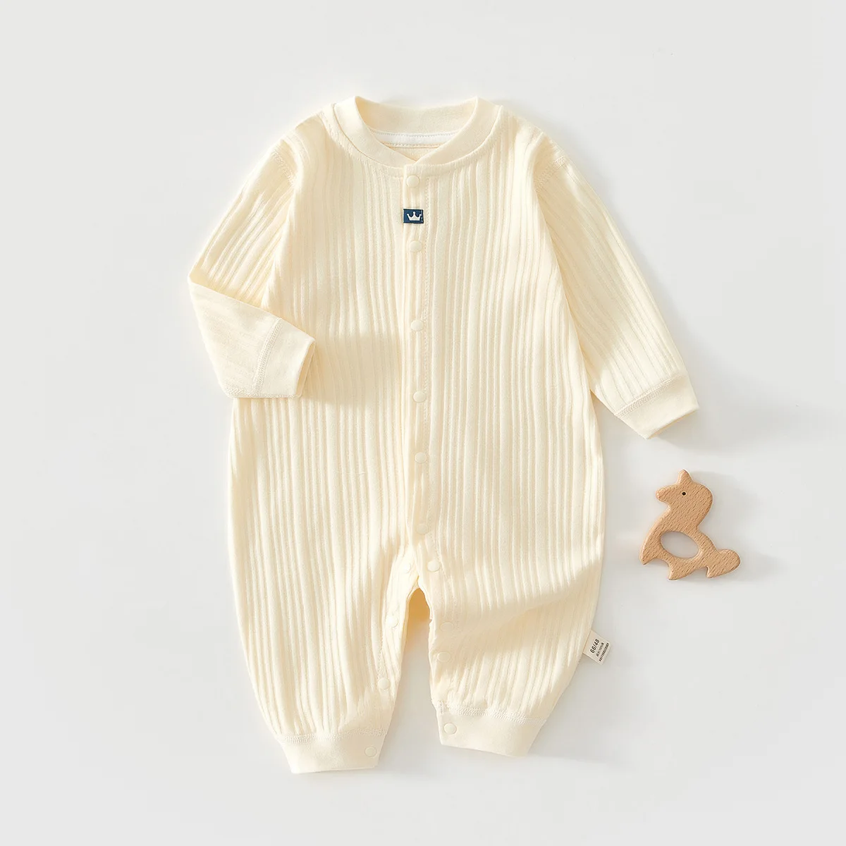 Baby Spring Autumn Jumpsuit  Baby 0 To18 Months O-Neck Boneless Pure Cotton Outwear Clothes Newborn Infant Girl and Boy Bodysuit