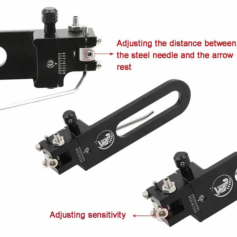 Magnetic Arrow REST อลูมิเนียมปรับเบาะ Plunger Bow และ Arrow ด้านข้าง Pad สําหรับยิงธนู Recurve Bow Longbow การล่าสัตว์