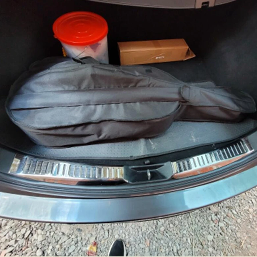 

Rear Trunk Bumper Door Sill Scuff Plate Panel Protection Cover Trim For Mazda CX-5 CX5 2017 - 2023 Stainless Steel Accessories