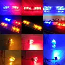 NEEBRC RC Car Light Police Engineering Lamp Multi-function Flashing Spin Flicker Breathe LED for 1/10 1/8 Axial HSP Traxxas WPL