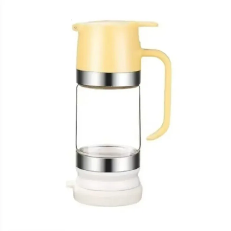 Factory Direct Compatible WithDurable 300 ML Glass Honey Dispenser with Handle Clear No Drip Honey Jar Leak-proof Press Type Hon