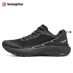 Baasploa-zapatos de senderismo de malla transpirable para hombre, zapatillas informales cómodas y ligeras, antideslizantes, resistentes al desgaste, novedad de 2024