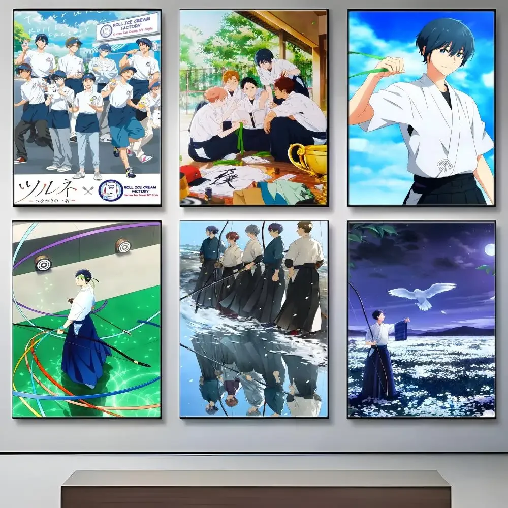 Sports Anime T-Tsurune The Linking Shot Poster Crease Free Waterproof Durable All Space Wall Decor