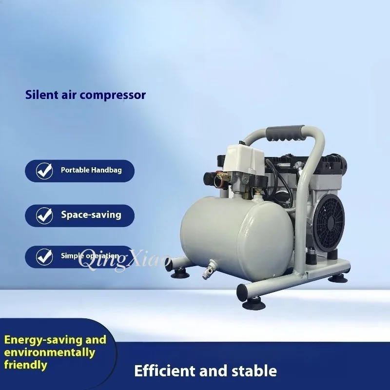 Portable Silent Oil Free Air Pump Piston Type Industrial Compressor For Industrial Processing Pneumatic Equipment Supporting Use